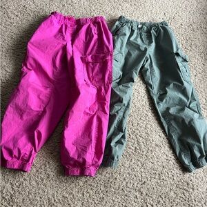 GAP Kids Cargo Joggers in Hot Pink & Sage